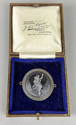 Lot 277 - A SILVER AND ENAMEL FRENCH ST CHRISTOPHER DASHBOARD PLAQUE