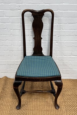 Lot 1119 - A GEORGIAN STYLE SIDE CHAIR
