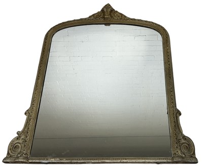 Lot 1064 - A LARGE 19TH CENTURY FRENCH WALL MIRROR