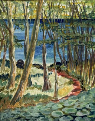 Lot 904 - PETER JOHNSTON: A WATERCOLOUR PAINTING ON PAPER 'TORBAY'