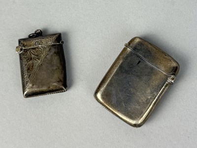 Lot 319 - TWO SILVER VESTA CASES