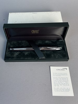 Lot 296A - A CHROME CROSS CONCORDE 1998/1999 FOUNTAIN PEN WITH CASE