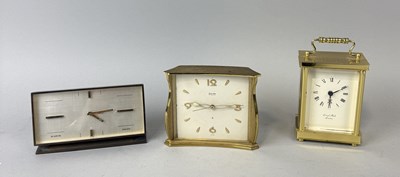 Lot 1202 - THREE CLOCKS TO INCLUDE SWIZA MIGNON