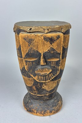 Lot 639A - AN AFRICAN DRUM