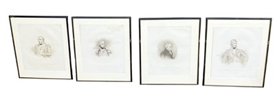 Lot 868 - FOUR 19TH CENTURY ENGRAVINGS BY T. CADELL DEPICTING BRITISH NAVAL OFFICERS, TO INCLUDE LORD NELSON