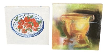 Lot 885 - TWO OIL PAINTINGS ON CANVAS