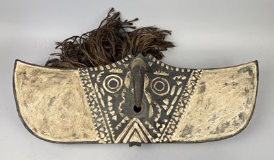 Lot 626 - A WEST AFRICAN BUTTERFLY MASK