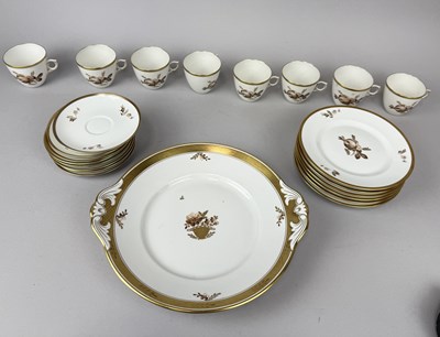 Lot 1174 - ROYAL COPENHAGEN, DENMARK: PORCELAIN TEA SET AND TRAY