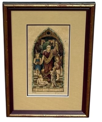 Lot 852 - HEATON, BUTLER AND BAYNE: A STAINED GLASS CARTOON WATERCOLOUR