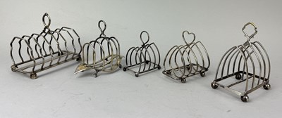 Lot 251C - A GROUP OF SILVER TOAST RACKS