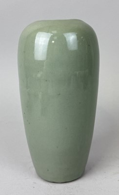 Lot 196 - A CHINESE CELADON VASE, POSSIBLY YUAN TO MING DYNASTY
