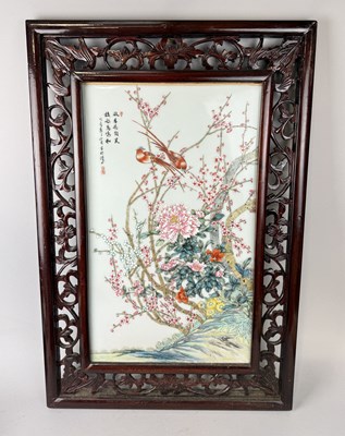 Lot 228 - A CHINESE REPUBLIC PORCELAIN PANEL