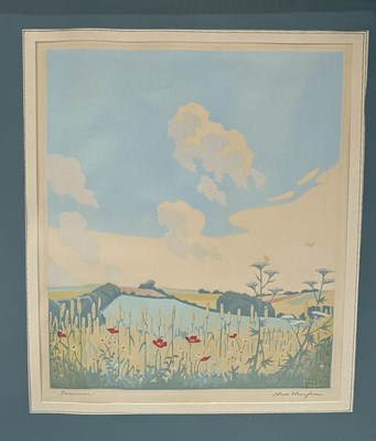 Lot 746 - JOHN HALL THORPE (1874-1947): A COLOUR WOODBLOCK PRINT, SIGNED AND TITLED IN PENCIL