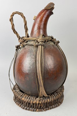 Lot 571 - A LARGE NUT GOURD PROBABLY AFRICAN