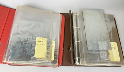 Lot 1126 - TWO FOLDERS OF PRINTING PLATES TO INCLUDE JAPANESE, GERMAN