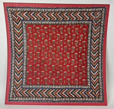 Lot 123 - INDIAN DYED COTTON CLOTH FOR THE ISLAMIC EXPORT MARKETS, MACHIPATNAM, ANDHRA PRADESH, INDIA, CIRCA 1850