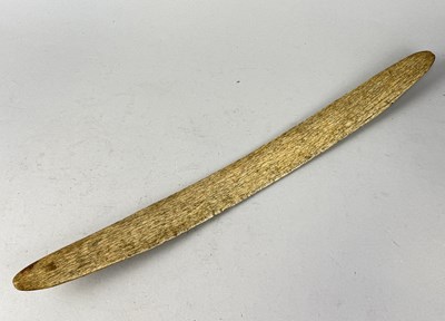 Lot 23 - A POSSIBLY TRIBAL OR MAORI BONE CLUB, 19TH CENTURY OR POSSIBLY EARLIER