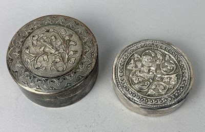 Lot 144 - TWO MALAY SILVER BOXES, BRUNEI, EARLY 20TH CENTURY