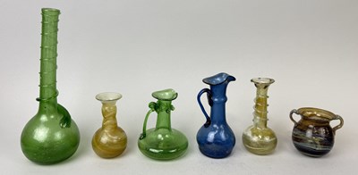 Lot 154 - A COLLECTION OF ISLAMIC GLASSWARE, POSSIBLY EGYPT, TURKEY OR SYRIA (6)