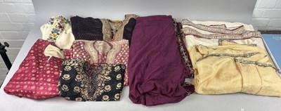 Lot 72 - A COLLECTION OF ANTIQUE INDIAN PARSEE (PARSI OR ZOROASTRIAN HAND EMBROIDERED WEDDING TEXTILES, GUJARAT, INDIA, 19TH-20TH CENTURY
