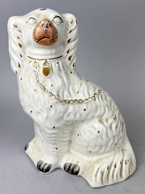 Lot 515 - STAFFORDSHIRE, MODEL OF A DOG