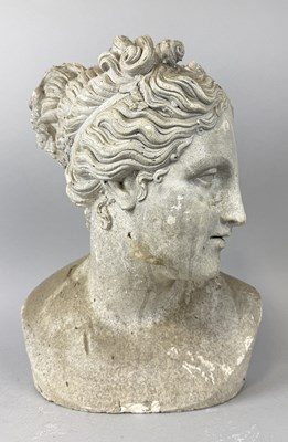 Lot 538 - AFTER ANTONIO CANOVA: A PLASTER BUST OF VENUS VICTRIX