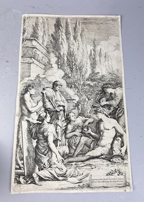 Lot 692 - SALVATOR ROSA: AN ETCHING ON PAPER 'THE GENIUS OF SALVATOR ROSA'