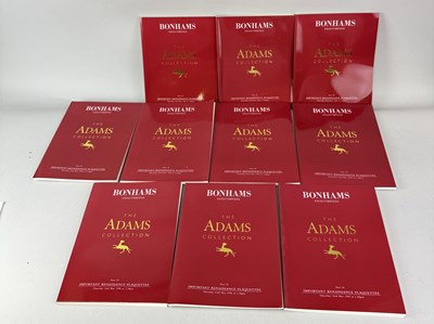 Lot 1139A - BONHAMS: CATALOGUES OF RENAISSANCE PLAQUETTES, FROM THE ADAMS COLLECTION, 1996