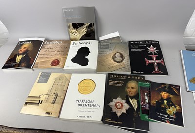 Lot 1135 - A GROUP OF AUCTION CATALOGUES OF NELSON RELATED ITEMS, TO INCLUDE SOTHEBY'S, CHRISTIES, BONHAMS, ETC