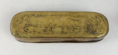 Lot 554A - A GERMAN (PRUSSIAN) COMMEMORATIVE TOBACCO BOX OF DUTCH INTEREST, C. 1760