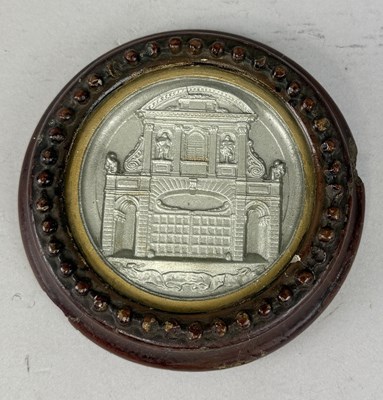 Lot 688 - A PLAQUE DEPICTING TEMPLE BAR