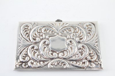 Lot 370 - A .925 STERLING SILVER BUSINESS CARD/CALLING CARD CASE