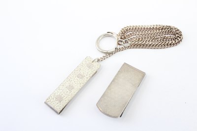 Lot 339 - TWO .925 STERLING SILVER MONEY CLIPS