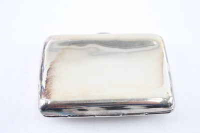 Lot 327 - AN ANTIQUE .925 STERLING SILVER CIGARETTE CASE