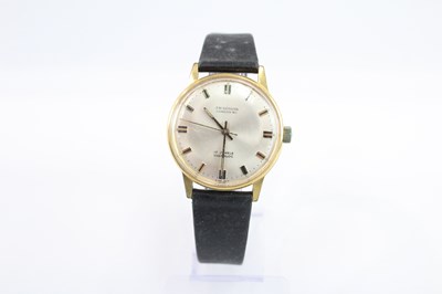 Lot 429 - A JW BENSON GOLD-TONE HAND-WOUND WATCH