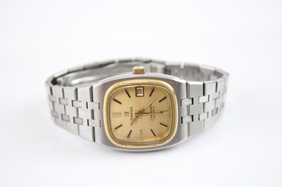 Lot 424 - A LADIES OMEGA SEAMASTER TWO-TONE QUARTZ WATCH