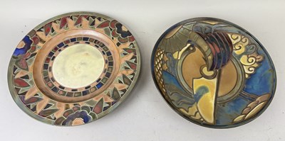 Lot 576 - A PAIR OF ART NOUVEAU LUSTRE CERAMIC DISHES