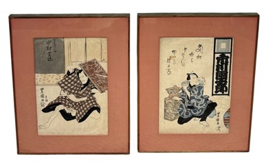 Lot 795 - A PAIR OF JAPANESE WOODBLOCK PRINTS