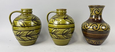Lot 602 - THREE AUSTRIAN CERAMIC VASES