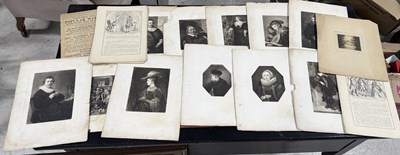 Lot 912 - VARIOUS PRINTS INCLUDING REMBRANDT BY W.UNGER