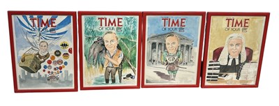 Lot 917 - P.BUGH: A SET OF FOUR SATIRICAL WATERCOLOURS 'TIME OF YOUR LIFE'