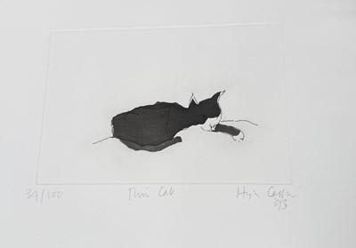 Lot 771A - HUGH CASSON: A PRINT ON PAPER 'THIN CAT'