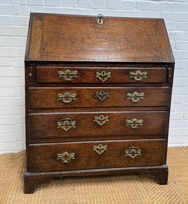 Lot 1036 - A GEORGIAN MAHOGANY BUREAU