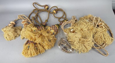 Lot 1182 - A GROUP OF CURTAIN TIE BACKS