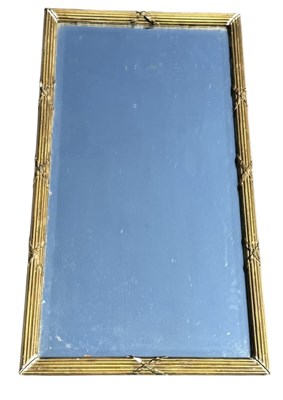Lot 1017 - A GILT WOOD WALL MIRROR