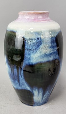 Lot 600 - A MID CENTURY GLAZED CERAMIC VASE