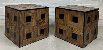 Lot 665 - A PAIR OF DESIGNER ASIAN STORAGE BOXES