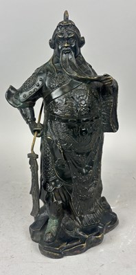Lot 212 - A CHINESE BRONZE WARRIOR