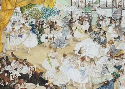 Lot 771 - CECILIA GREEN (WILLIAM RUSSELL FLINT'S MODEL): TWO PRINTS ON PAPER ALONG WITH A LARGE WATERCOLOUR, AND A PRINT 'CECILIA AND JOANNA'
