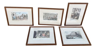 Lot 923 - AFTER THOMAS ROWLANDSON: FIVE PRINTS 'DR. SYNTAX'